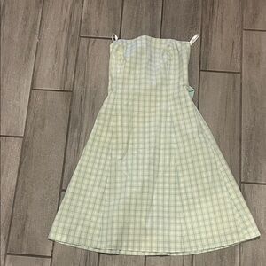 Shoshanna Kids Dress in Light Green and White